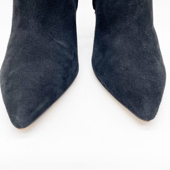 Marc Fisher Women's Ulani Black Suede High Heel Pointed Toe Ankle Boots Size 6M - Picture 8 of 12